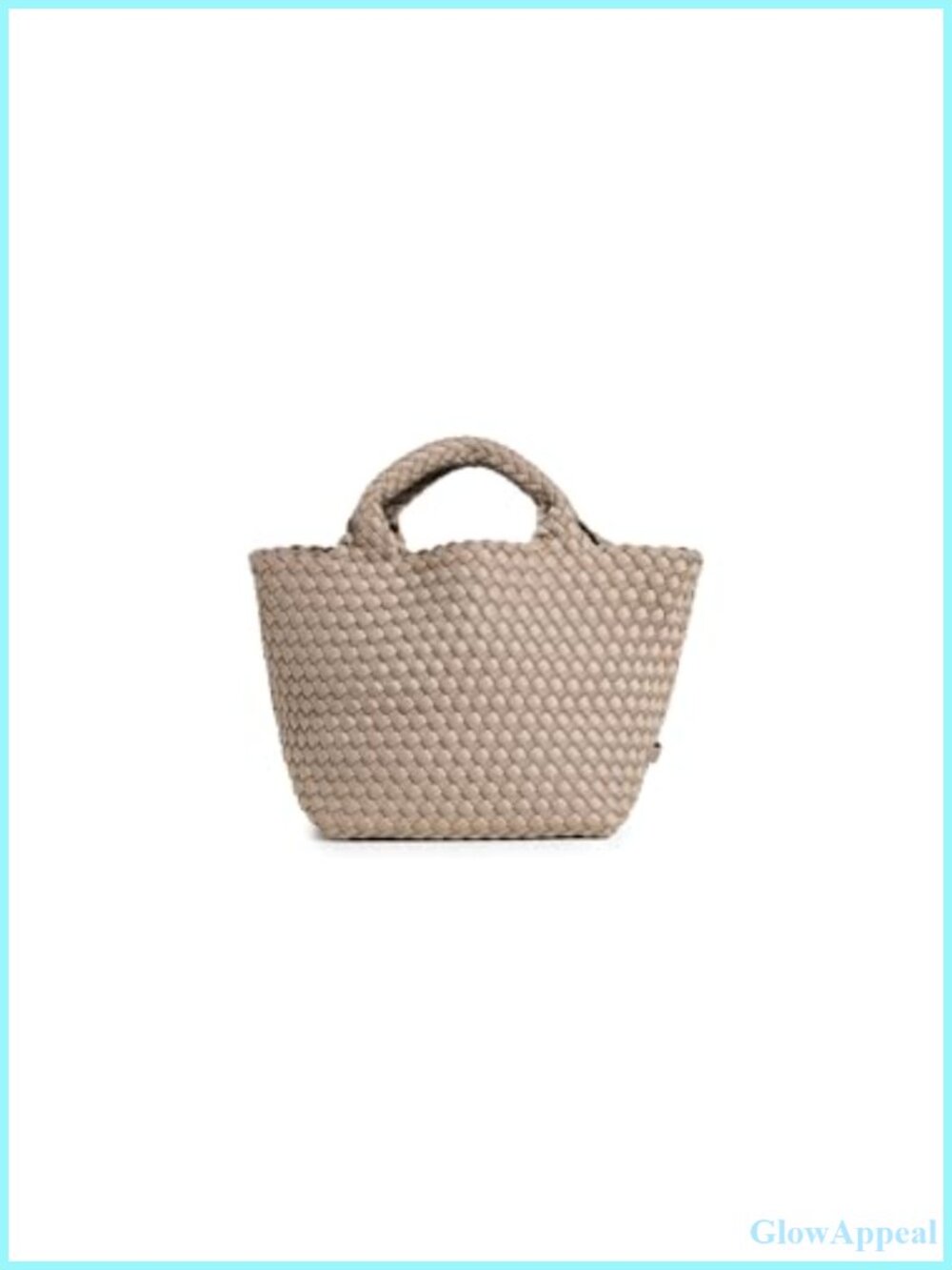 Naghedi St Barths Small Tote Woven Neoprene Structured Handbag